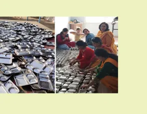 पर्यावरण बचाने की चाह में बनाया बर्तन बैंक