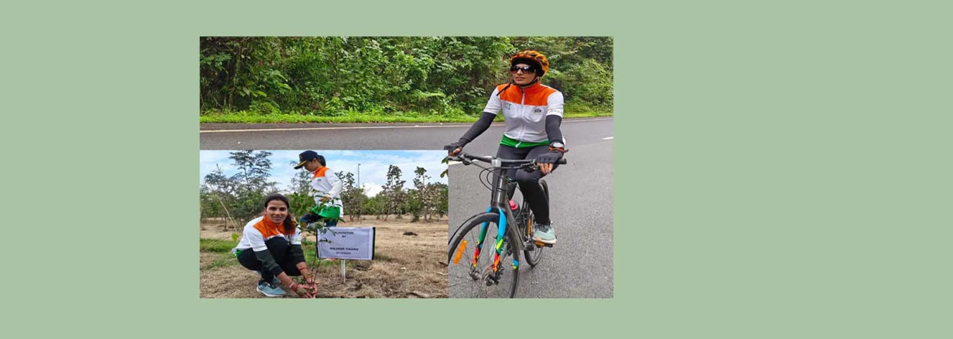 अंजना का साइकिल पर हरित संकल्प: 4600