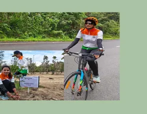 अंजना का साइकिल पर हरित संकल्प: 4600