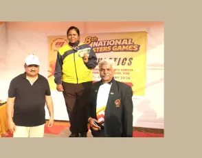 बुरहानपुर की मीना वर्मा ने डिस्कस थ्रो में जीता स्वर्ण