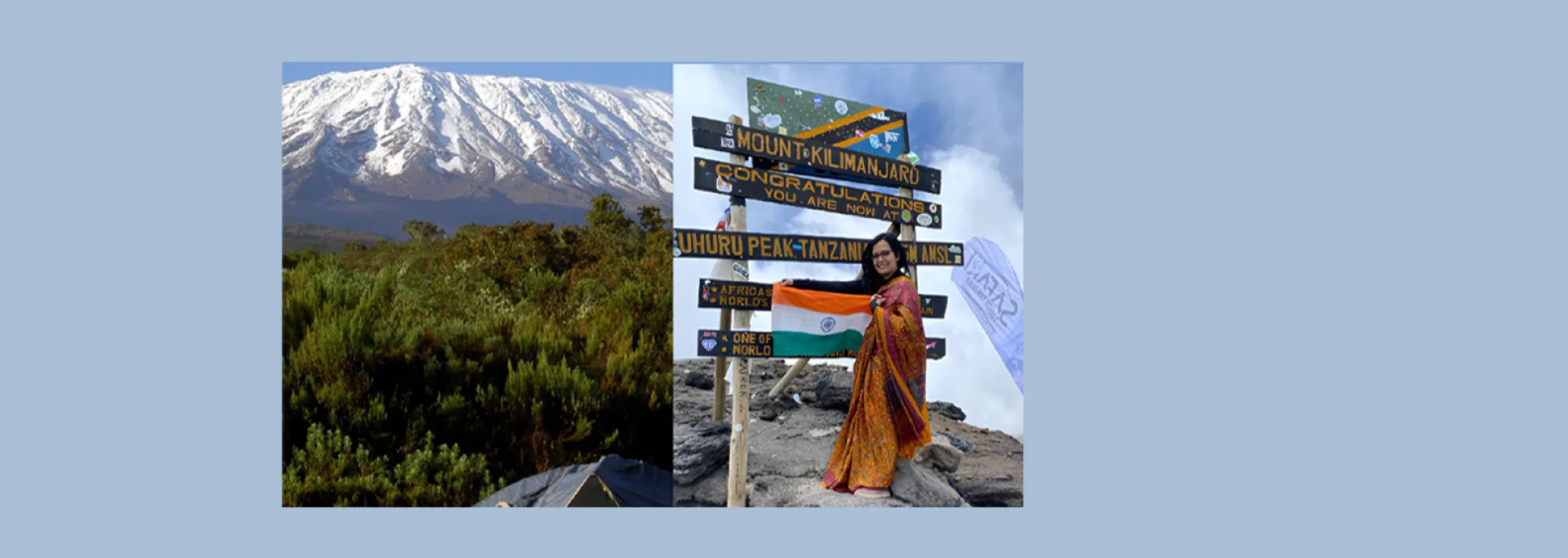 अफ्रीका की सबसे ऊंची चोटी किलिमंजारो पर