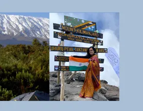 अफ्रीका की सबसे ऊंची चोटी किलिमंजारो पर