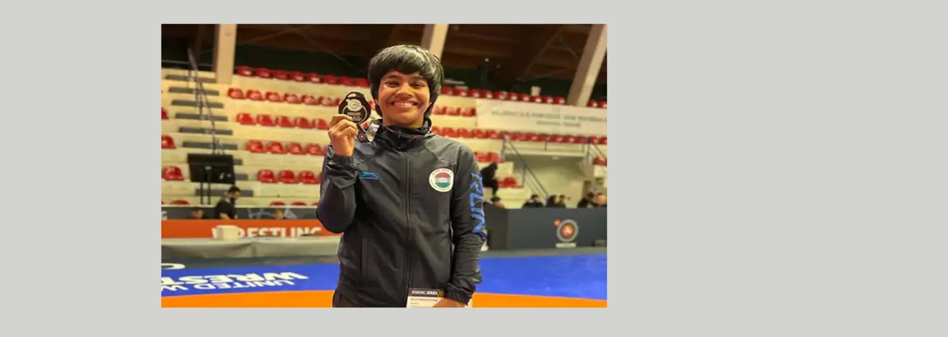 अंतरराष्ट्रीय कुश्ती प्रतियोगिता में प्रियांशी प्रजापत को रजत