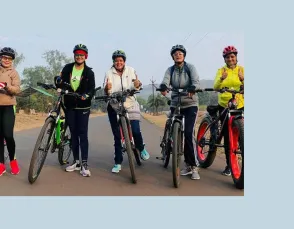 पावनि वीमेन साइकिलिंग ग्रुप : फिटनेस को बढ़ावा