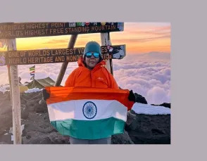 56 की उम्र में माउंट किलिमंजारो को फतह करने